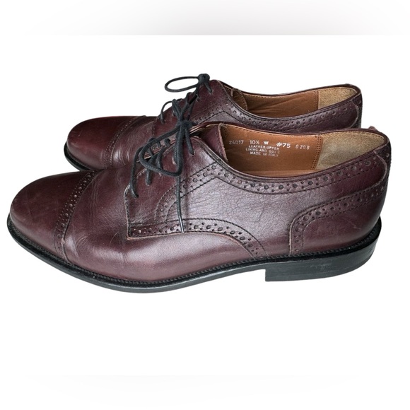 Vintage Brown Leather Bostonian High End Oxford Dress Shoes Men’s 10.5 MINTY - Picture 3 of 8